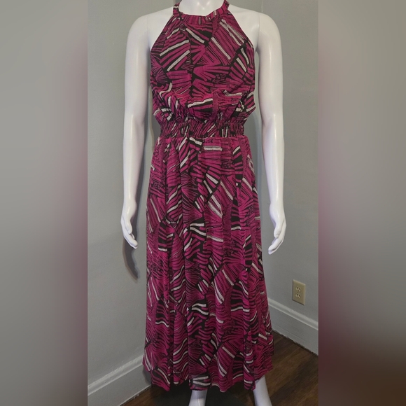 ANTHROPOLOGIE MAEVE KELLI HALTER MAXI DRESS XL LIKE NEW!! - Picture 3 of 8